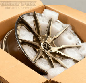 GRAYFOX Custom Brush Polish 2 pièces 17 18 -22 pouces 5x112 5x120 pour <span class=keywords><strong>BMW</strong></span> F30 G80 <span class=keywords><strong>E46</strong></span> G83 X5M M5 Audi Jantes en alliage forgé - Product Image 3