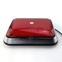 Nouveau carré rouge LED stroboscopique clignotant tableau de bord voiture Ambulance périmètre utiliser montage en Surface LED clignotant latéral lampe