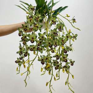 Fleurs tropicales artificielles de sensation réelle de jet d'orchidée de <span class=keywords><strong>Brassia</strong></span> pour des centres de table de luxe - Product Image 1