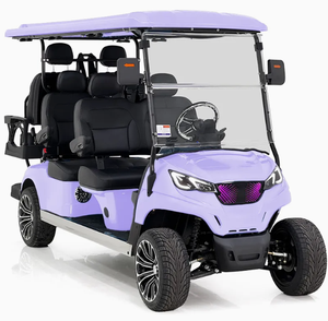 รถเข็นไฟฟ้าพรีเมียม โครงเหล็กกล้าคาร์บอน 4 ที่นั่ง แบตเตอรี่ลิเธียมแบบชาร์จไฟได้ มอเตอร์ 5 กิโลวัตต์ ความเร็ว 24 กม./ชม. 4 ล้อ รับน้ำหนักได้ 300 กก. 1500 - Product Image 1