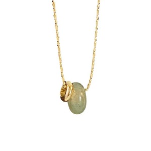 <span class=keywords><strong>Chris</strong></span> april Brass Pvd Plaqué Charme Goutte Collier Pendentif Jade Naturel - Product Image 6