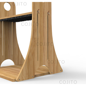 Arranhador de Madeira para Cães, Escova para Limpeza das Costas de Animais de Estimação - Product Image 4