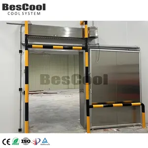 High Quality Commercial Walk-In Cooler 100mm Thick Panel Cold Storage Room Sliding Door