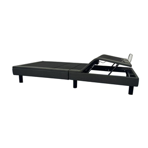 เตียงอัจฉริยะปรับได้กรอบไม้สีดำขาวสำหรับห้องนอนเตียงขนาดควีนไซส์ - Product Image 6