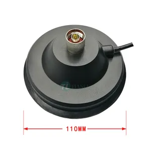 Base magnética de montaje macho N de 110mm de diámetro, accesorio de antena de Radio móvil para coche, autobús, Taxi