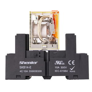 Shenler RKE4CO730LT + SKB14-E Rơle Điện Từ Thu Nhỏ Cộng Với Ổ Cắm 4 Cực 230VAC 5A Module Lora Có Đế - Product Image 2