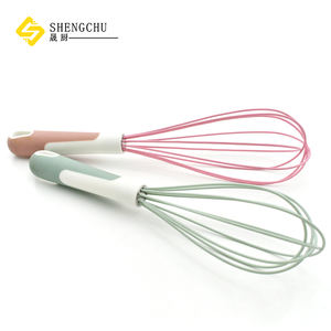 Batteur à œufs en silicone de 10/12 pouces, ustensile de cuisine pour la pâtisserie, <span class=keywords><strong>manuel</strong></span>, facile à utiliser pour fouetter les blancs d'œufs/la crème <span class=keywords><strong>double</strong></span> pour obtenir des pics doux - Product Image 3