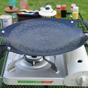Ngoài trời cắm trại thép không gỉ tấm Pan không dính vỉ nướng BBQ nướng khay nướng - Product Image 1