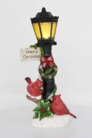 Figura de Farolillo Navideño Iluminado con LED, Letrero de Feliz Navidad con Cardenales Rojos, Decoración Navideña OEM