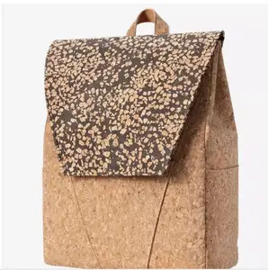 Natural Cork Protective Zipper Laptop Back Pack For MacBook High-capacity Vegan Kork Computers Bag