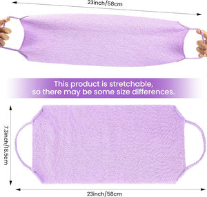 Custom Logo Exfoliating Body Washcloth Soft and Sturdy Nylon Body <b>Scrub</b> Cloth Bath Shower <b>Back</b> Scrubber for Men & Women - Product Image 4