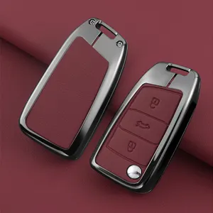 Fashion Trendy Car Key Accessories Key Shell Keychain Key Case Cover For VW Id4 Polo Golf Passat