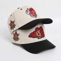 Produsen kustom topi Snapback olahraga hitam pribadi dua warna bisbol untuk pria