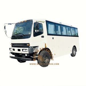 Fabricación de autobuses 4*4 Tipo de tracción en las cuatro ruedas para ventas y alquiler Altura 3,4 metros Asientos reclinables, cinturones de 2 puntos - Product Image 1