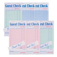 Carnets de commandes pour restaurants, personnalisés en usine, 50 feuilles, bloc-notes pour serveuses, carnet de commandes pour clients, bloc-notes pour serveurs avec reçu en bas