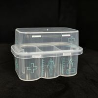 Plateau de stockage d'échantillons biotechnologiques personnalisé, support à compartiments en plastique transparent de 3 ml pour l'organisation de petits flacons de laboratoire