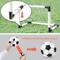 Juego de equipo de Fitness y puerta de fútbol de plástico para exteriores e interiores para niños, juguete educativo de fútbol para niños, juego al aire libre