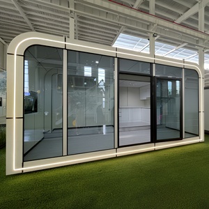 Casa Móvil Prefabricada Ecológica Tipo Cabaña Apple, Estructura de Acero de Ensamblaje Rápido, Casa Cápsula Modular para Hoteles y Resorts - Product Image 1