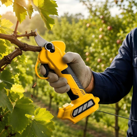 Sécateur électrique sans fil RYNEX 21V 500W, cisailles de taille professionnelles sans balais, lame SK5 de 32 mm pour la taille des branches de vignoble