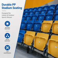 Siège de stade pliable en polypropylène, monté sur poutre, avec mécanisme de levage automatique ZS-QF01-L