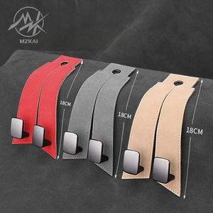 Patente de fábrica, accesorios de coche de alta calidad, reposacabezas de asiento de fila trasera de coche Universal, ganchos dobles de cuero de gamuza suave para TOYOTA BMW - Product Image 4