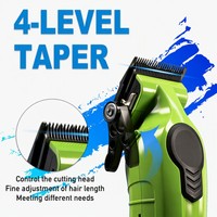 Tondeuse à cheveux sans fil 2500 mAh avec lame en céramique DLC, autonomie de 360 min, pour barbier et toilettage masculin, tondeuse électrique rasoir de précision