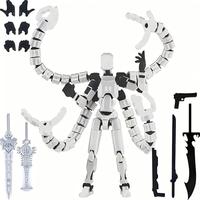 Robot 13, Set de Figuras de Acción, Juguete Impreso en 3D, Coleccionable, con Calidad Premium, Modelo 017 con Poses Versátiles, Hecho en China