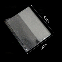 Protège-livres transparent en PVC pailleté Kaplo A5 pour classeurs de cartes et albums photo, anti-poussière et imperméable