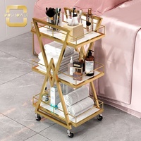 Chariots d'accessoires de salon Chariots Pedi Vente en gros de chariots d'esthéticiennes de clinique de soins de la peau pour chariot de manucure de clinique saine