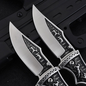 Coltello pieghevole colombiano ad alta durezza selezione rigorosa transfrontaliera per il campeggio tattico all'aperto con caratteristiche - Product Image 3