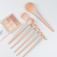 Ensemble de 10 pinceaux de maquillage pour les yeux en fibres synthétiques avec logo personnalisé, marque privée, outils cosmétiques professionnels, haute qualité, fabrication en usine