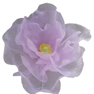 Décoration de scène nouveaux accessoires de mariage route plomb fleur mariage fenêtre papier fleur coquelicot fil grand fini sérigraphie fleur - Product Image 4