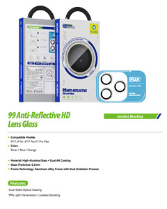 <span class=keywords><strong>Protector</strong></span> de Lente de Cámara <span class=keywords><strong>BLUEO</strong></span> AR Antirreflejos, Resistente al Polvo, al Agua y a los Arañazos para iPhone 17 Pro Max - Product Image 2