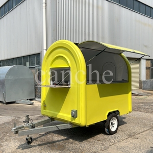 Food Trailers Fully Equipped Mobile Pizza BBQ Fast Food Truck <b>Caravan</b> With Kitchen <b>For</b> Sale Europe - Product Image 2