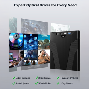 ไดรฟ์บลูเรย์ภายนอกสำหรับแล็ปท็อป เครื่องเขียนแผ่นบลูเรย์แบบพกพา USB 3.0 Type-C รองรับแผ่น CD/BD ความจุ 50G - Product Image 6