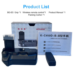 BG-E5バッテリーグリップ付属品CANON EOS 500D/450D/1000Dカメラ用LP-E5バッテリー付き - Product Image 6