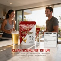 Aeglewell OEM Pale Lager Smaak Elektrolyten Hydratiepoeder Spiergroei Alcoholvrij 30 Enkelvoudige Sachets Suikervrij 0 Koolhydraten