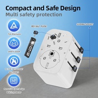 Worldplug PD 20W EU vers World Travel Adaptateur secteur Type E Socket Europe Plug Adaptateur avec prise de type C/G/A/I