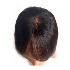 Peluca de cabello humano profesional hecha a mano en Corea, de calidad premium (8x8) - 8 pulgadas, lisa y sedosa, con aspecto natural, para uso en salón. - Product Image 5