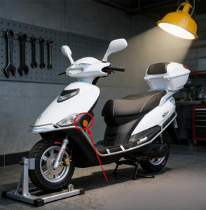 Autocollant universel pour moto, vélo électrique, plaque réfléchissante ronde, feuille réfléchissante, réflecteur, avertissement de freinage nocturne - Product Image 4