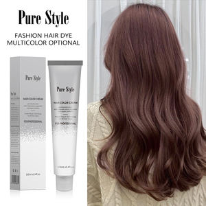 Kostenlose Haar färbemittel Proben Schnelle Haarfarbe Creme Schnelle OEM 100ML Kastanien braun Natürliche Haarfarbe - Product Image 4