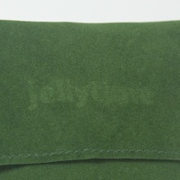 Pochette à bijoux enveloppe en velours avec logo personnalisé pour boucles d'oreilles bagues montres colliers de lunettes-Sacs de rangement réutilisables
