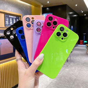 Funda para cámara de 1,5 MM con raya de CD para iphone 13, funda de tpu de gelatina de color sólido para teléfono móvil, para iphone 13 pro max - Product Image 2