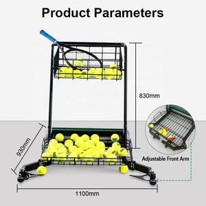 Raccoglitore Automatico di Palline da Tennis Grande Capacità 290 Palline - Carrello da Tennis Pieghevole, Portatile e Anti-Umidità - Product Image 4