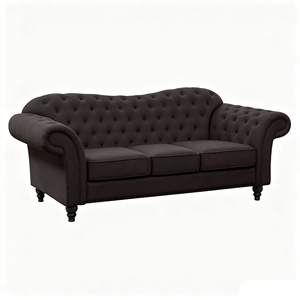 Ensemble de canapés en velours durable et confortable avec dossier capitonné et accoudoirs rembourrés pour la décoration moderne des salons européens - Product Image 4