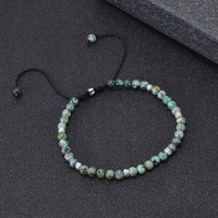 Bracelet tressé en pierres naturelles 4 mm, 7 chakras, œil de tigre, jaspe impérial, bijoux Reiki Yoga pour femmes et hommes