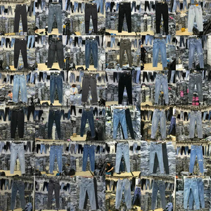 กางเกงฮาเร็มเอวสูงของผู้หญิงสไตล์เกาหลีใส่สบาย, กางเกงคุณแม่กางเกงผ้ายีนส์ระบายอากาศได้ดีสีพื้นตรงทันสมัย - Product Image 2