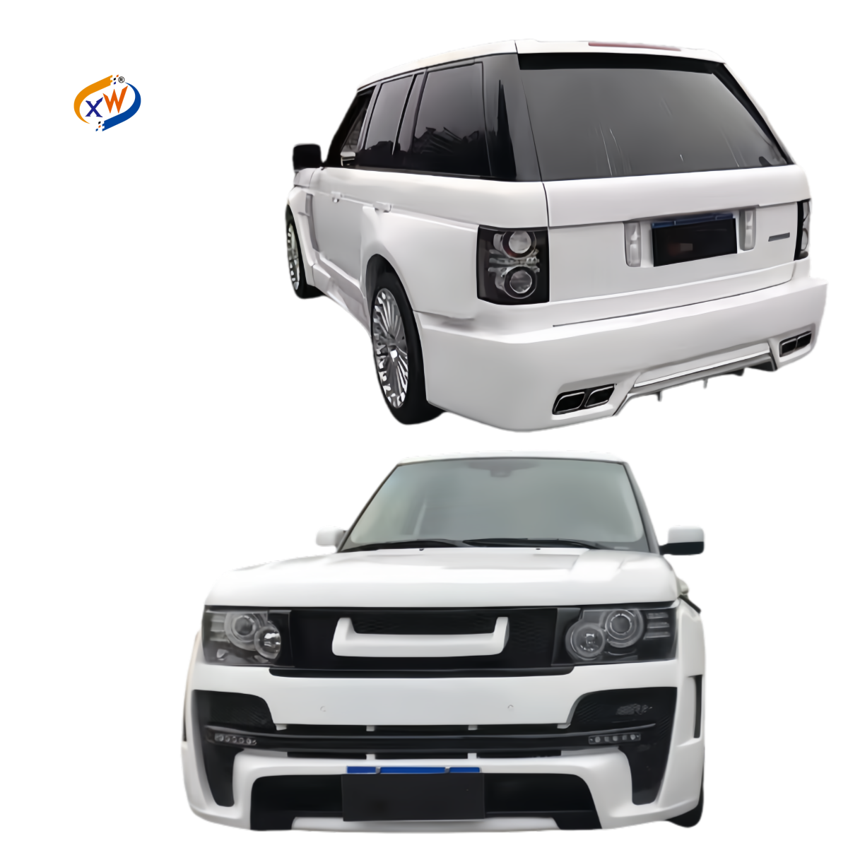 LAND ROVER L322 (2003 ET +) - KIT RHINORACK 3 BARRES DE TOIT + FIXATIONS