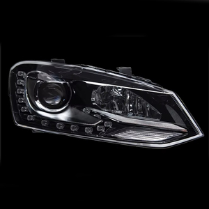 <span class=keywords><strong>Faros</strong></span> Delanteros para Volkswagen Polo, Conjunto <span class=keywords><strong>de</strong></span> <span class=keywords><strong>Faros</strong></span> LED 2009-2016, Lámpara Delantera con Lente <span class=keywords><strong>de</strong></span> Proyector en Forma <span class=keywords><strong>de</strong></span> Lágrima, Luz Baja - Product Image 3