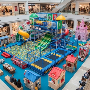 Offre Spéciale : Ensemble d'équipements de jeux intérieurs pour enfants, <span class=keywords><strong>zone</strong></span> de jeux souple commerciale avec toboggan et piscine à balles, personnalisable pour centre d'amusement, vente en gros - Product Image 5